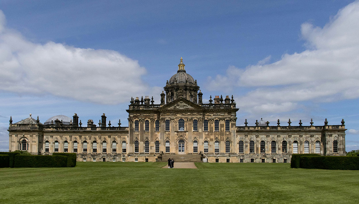 An image of an outside view of Castle Howard.