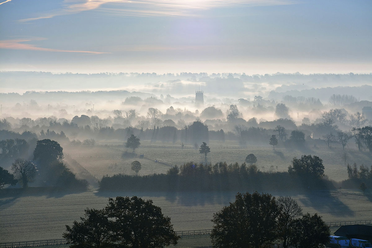 An image of a misty day.