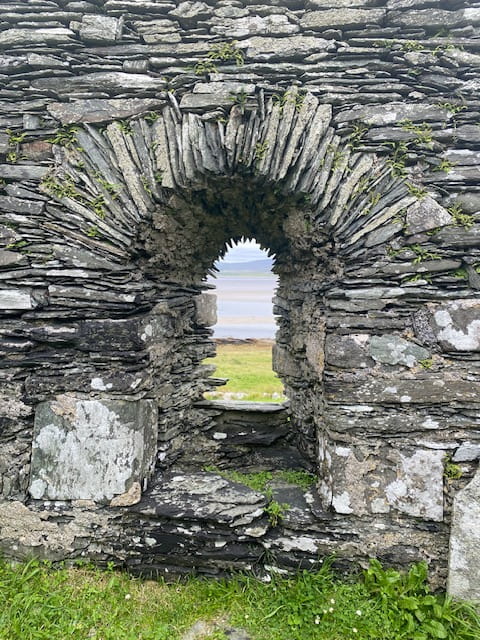 An image of an archway in the Scottish Isles.